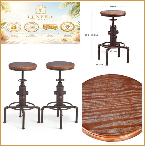 Bar stool set adjustable - bar, 2