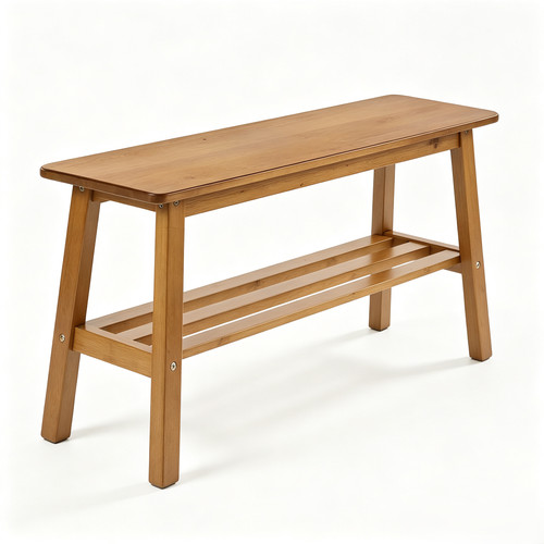 Light brown pine wood dining - brown,
